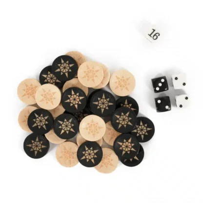 Ekstra backgammonbrikker store til premium - Reisespill.no